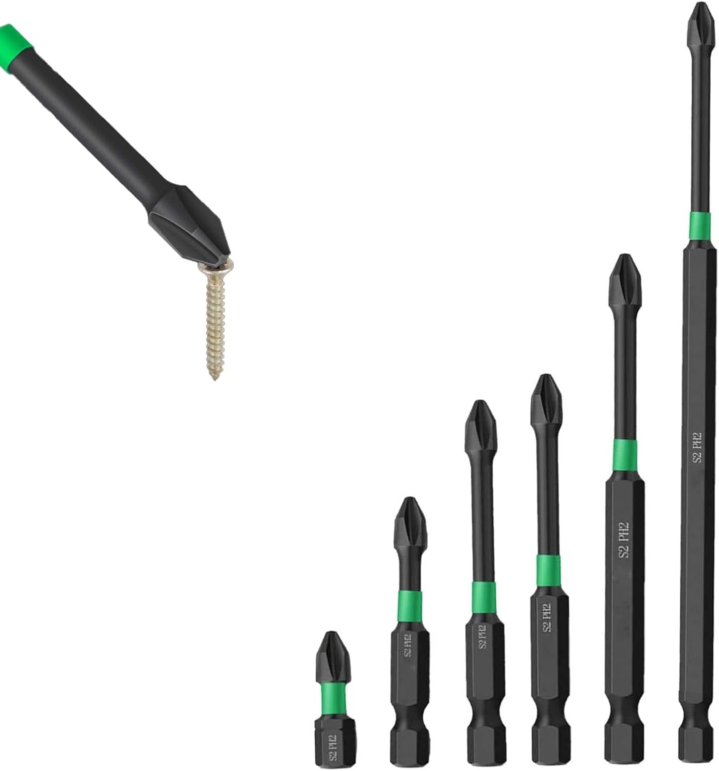 woobles Magnetic Anti-slip Drill Bit - 7PCS 25mm-150mm