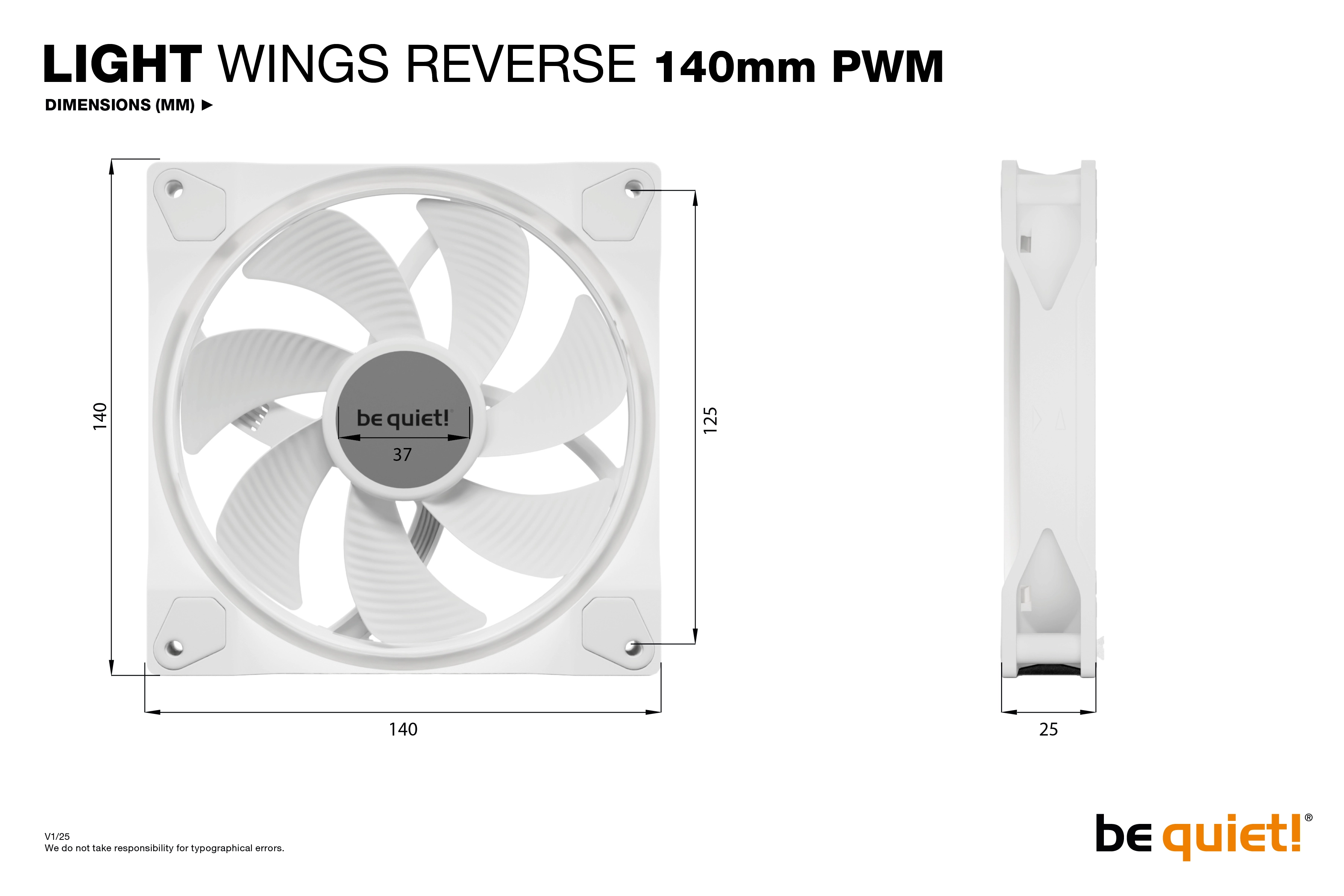 Light Wings - 3 fan(s) 140mm
