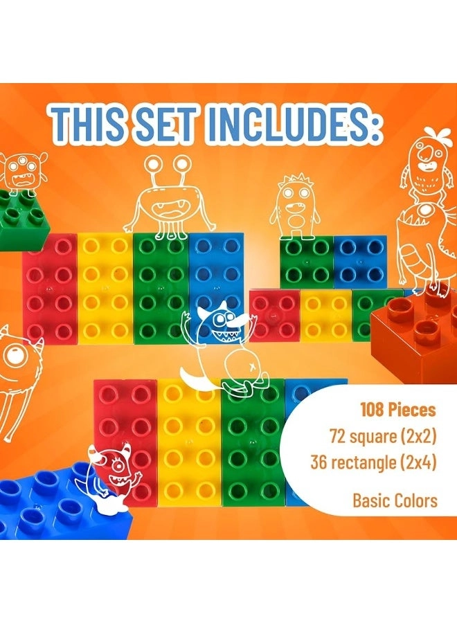 Large Building Blocks - 108 pcs