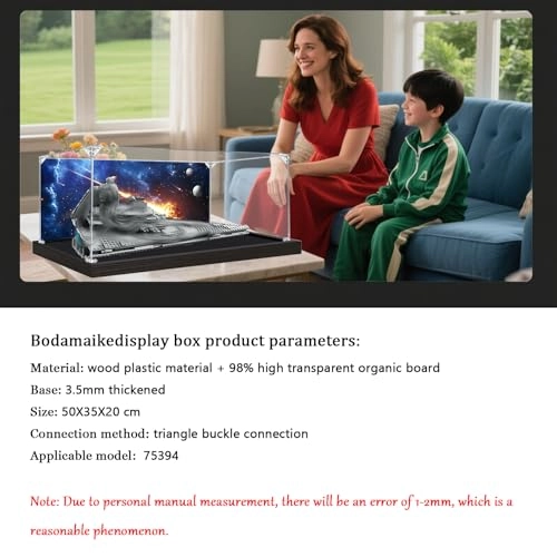 Display Case for Lego 75394 - 50 x 35 x 20 cm Background D