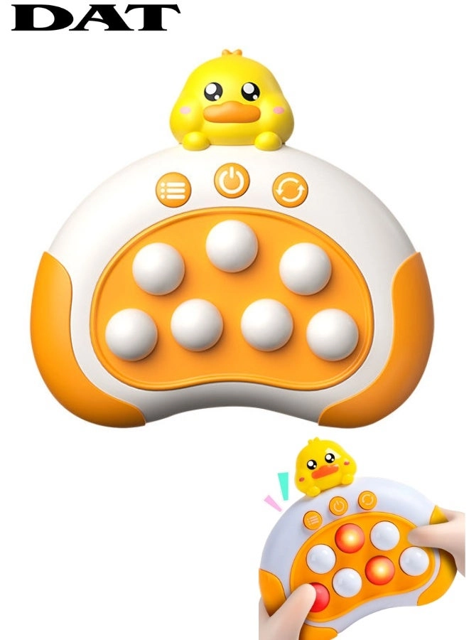 DAT Duck Pop It Game Console - 4 Game Modes LED Light Buttons