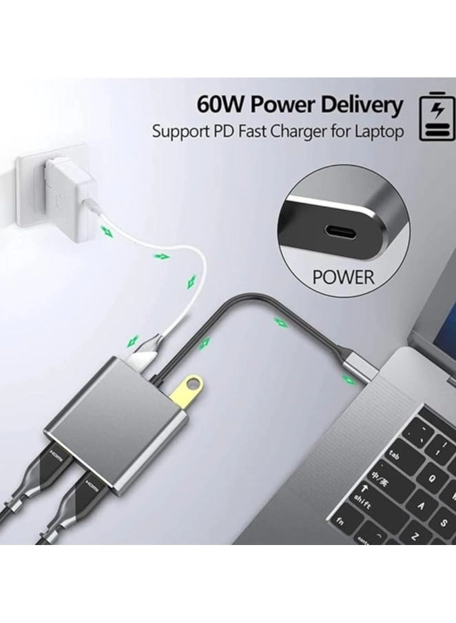 Green Tiger USB C to Dual HDMI Adapter