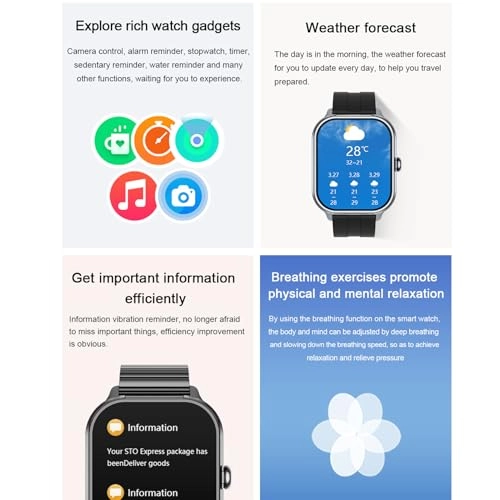 Bluetooth Earbuds Smart Watch - 2.01 inch Zinc Alloy