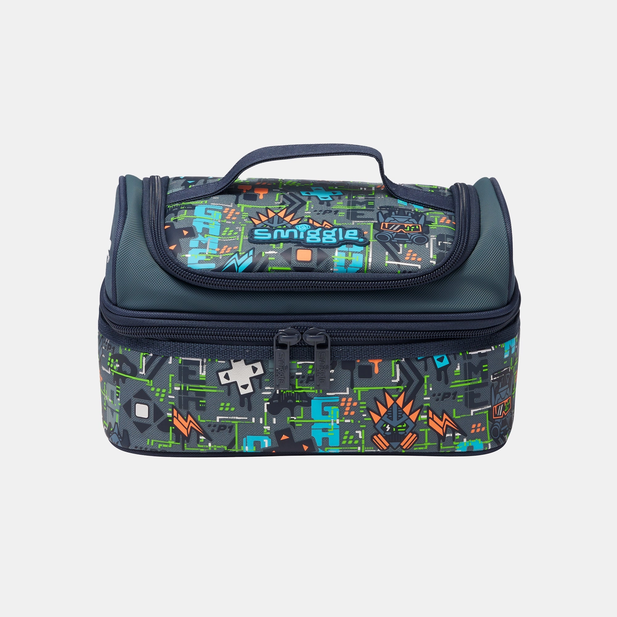 Smiggle Trailblazer Double Decker Lunchbox - Insulated BPA free