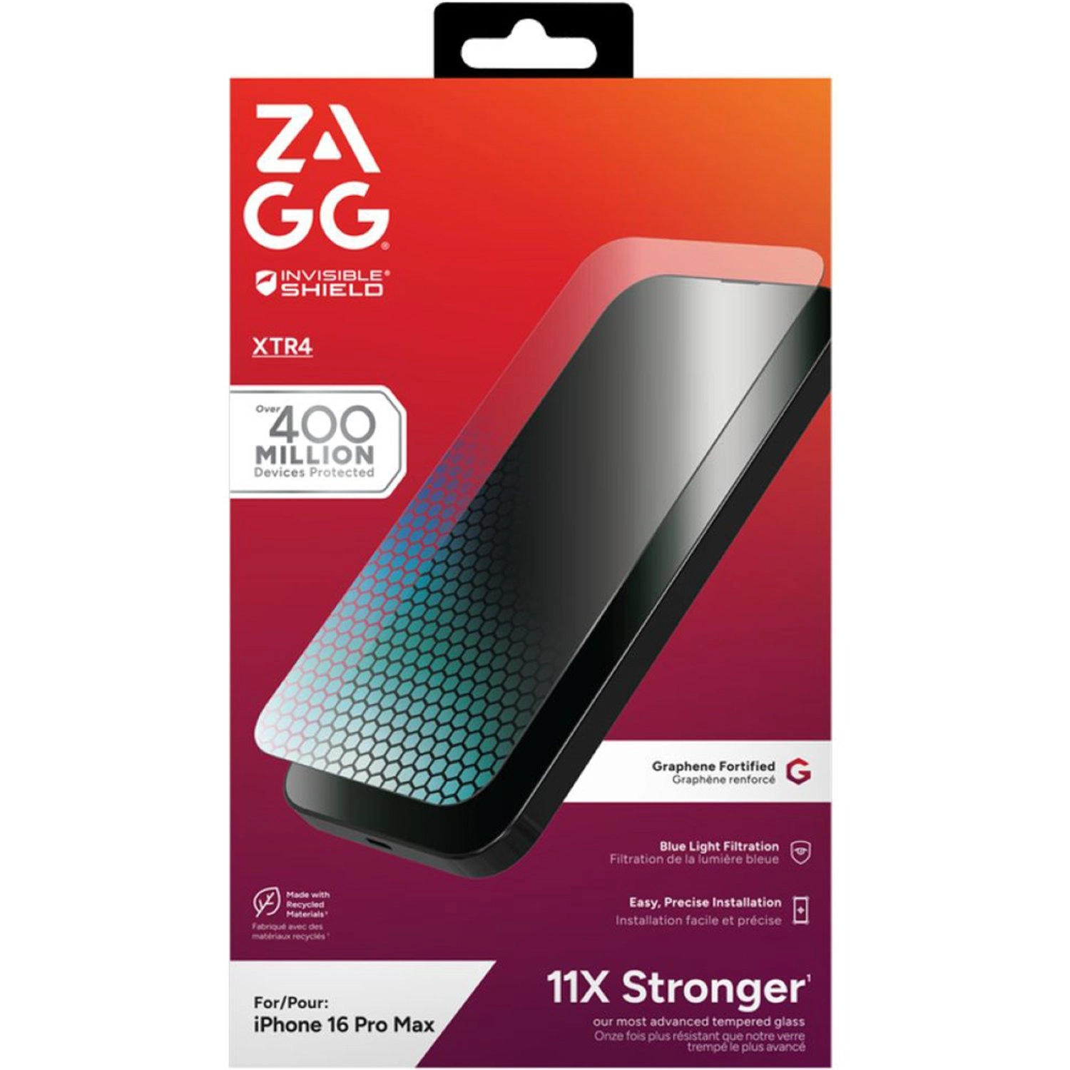 Clear Anti-Reflective Glass Screen Protector for iPhone 16 Pro Max