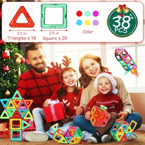 Magnetic Building Blocks - 38 pcs