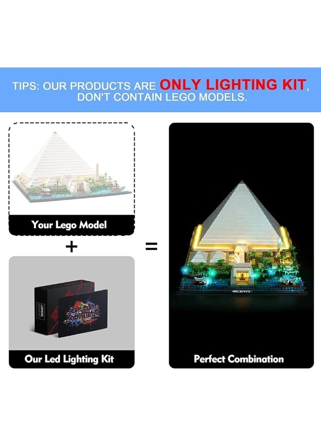 Vonado Led Light Kit for LEGO 21058 Great Pyramid of Giza