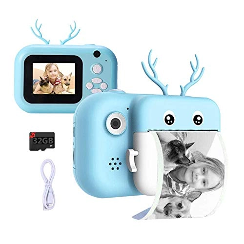Children Instant Print Camera - 12MP 1080P 32GB