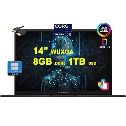 Zenbook 14 OLED Ultra 5 125H - 14'' 14-core Ultra 5 125H 8GB DDR5 1TB SSD
