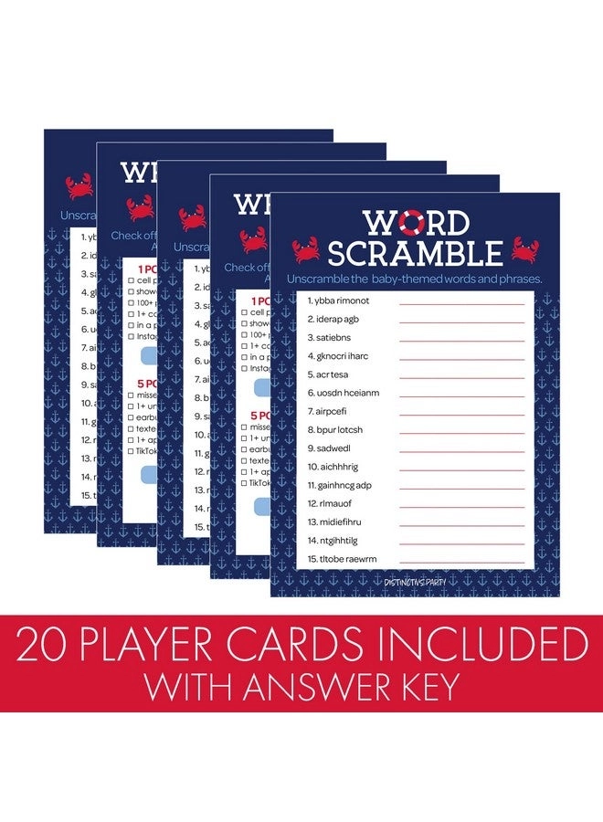 What's On Your Phone + Word Scramble - Ahoy It's a Boy Nautical