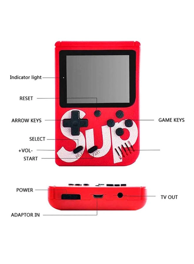 Handheld Game Console - 400 Built-in Games 3-Inch Color Screen Rechargeable Battery