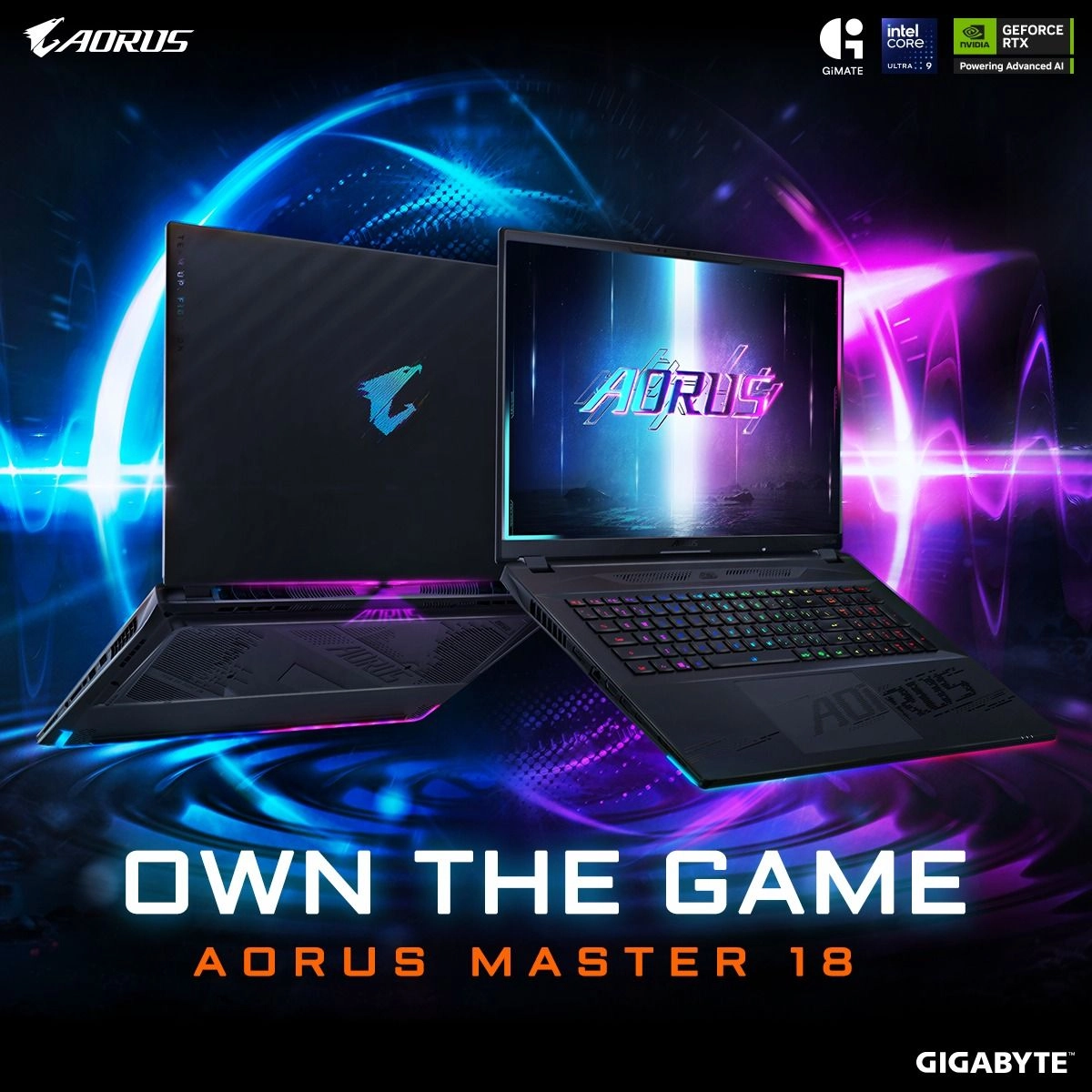 AORUS MASTER 18 - 18'' Core Ultra 9 275HX 64GB DDR5 2TB SSD