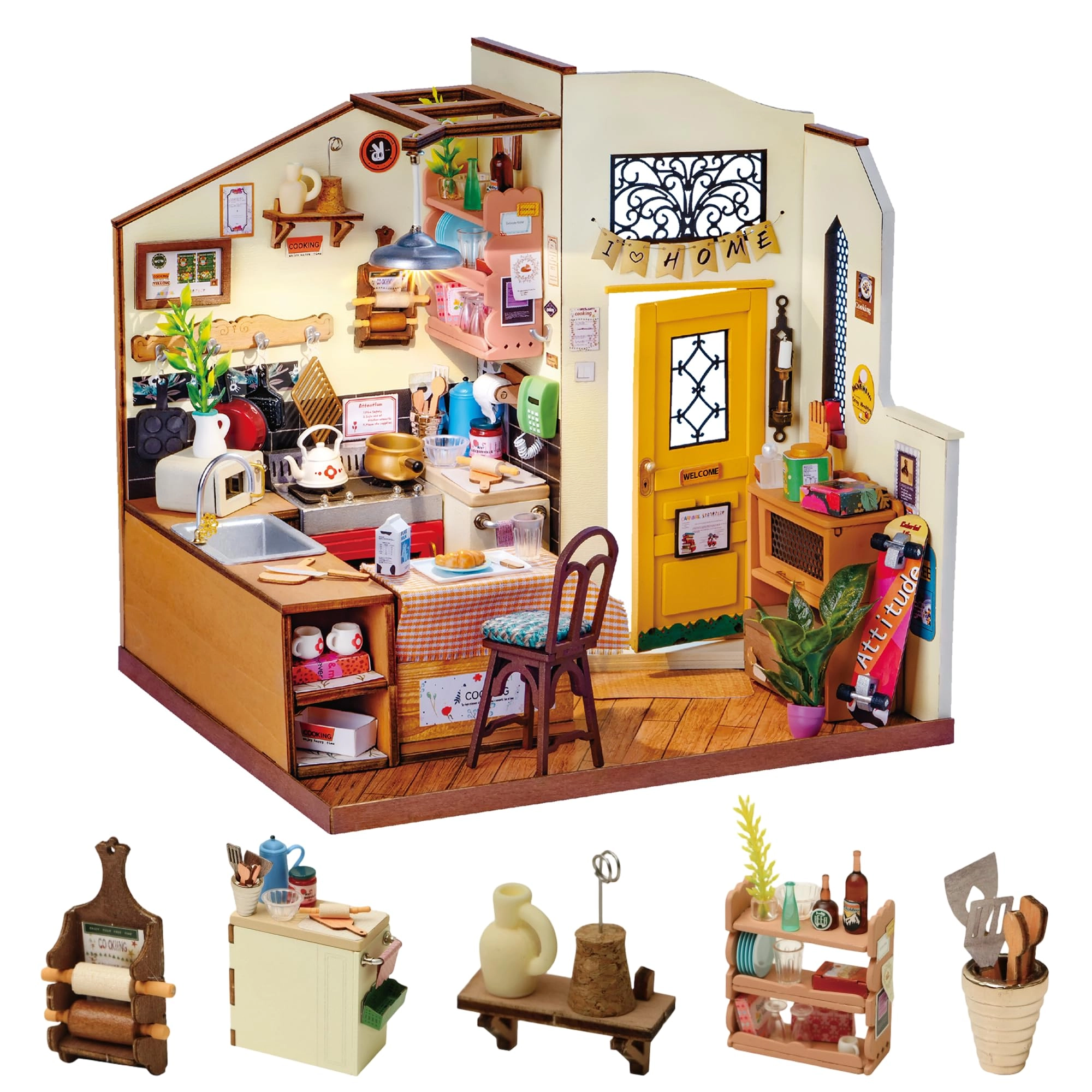 Miniature House Kit - Becka's Baking House LED Toplight