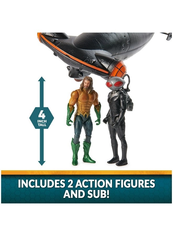 Aquaman - 4-inch + Black Manta - Manta Sub with Lights & Sounds