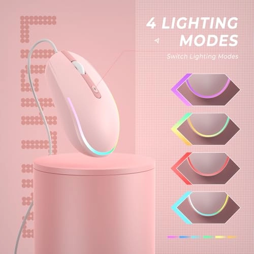 Wired LED RGB Backlit Mouse - USB