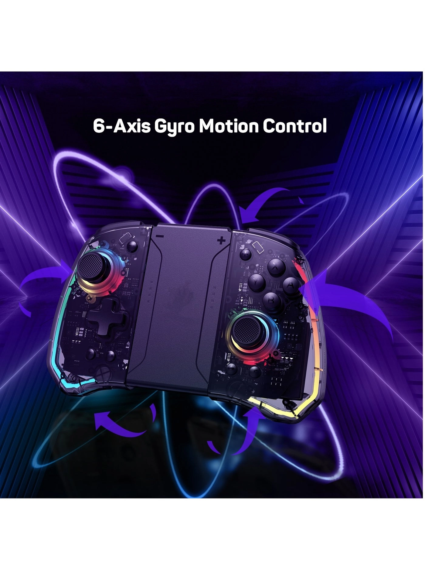 KS40 - Transparent Black Nintendo Switch