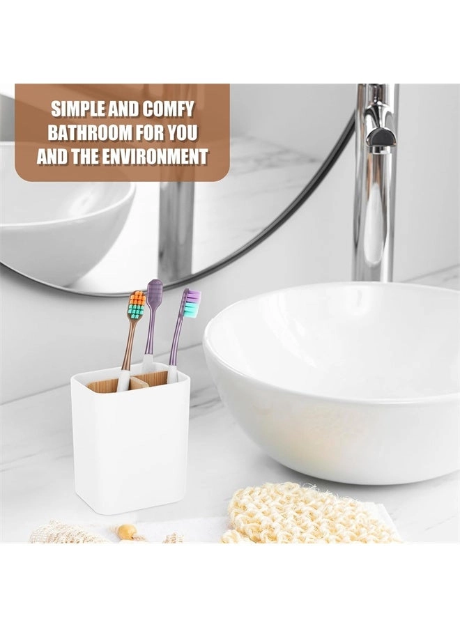 Bamboo Toothbrush Holder - 3 Slots