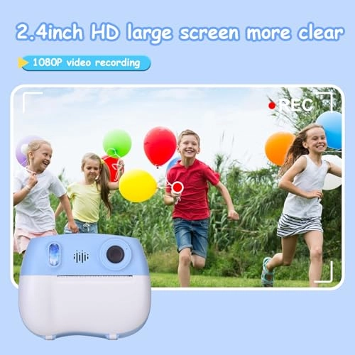 Instant Print Camera - 2 Lens 1080P 12MP