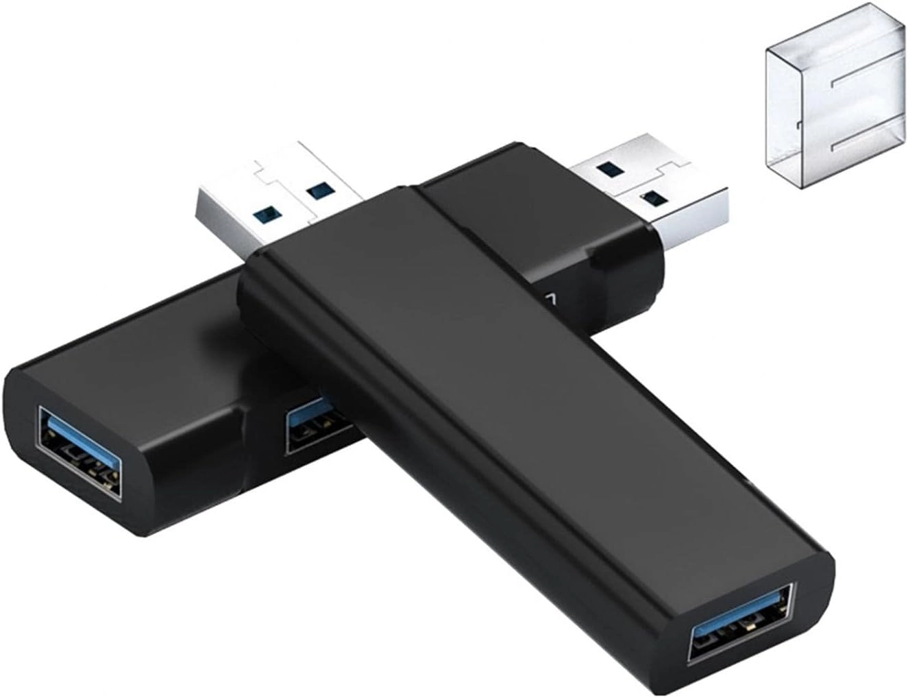 USB C Hub Multiport Adapter - 3 Port USB 3.0 Black