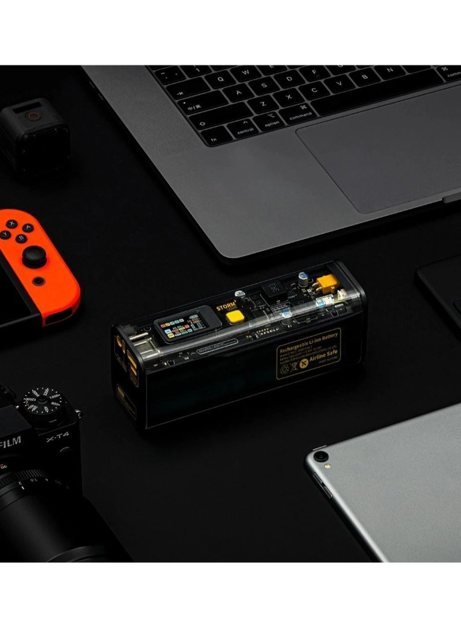 Storm² - 25600mAh 100W Fast-Charging 1x USB-A 2x USB-C