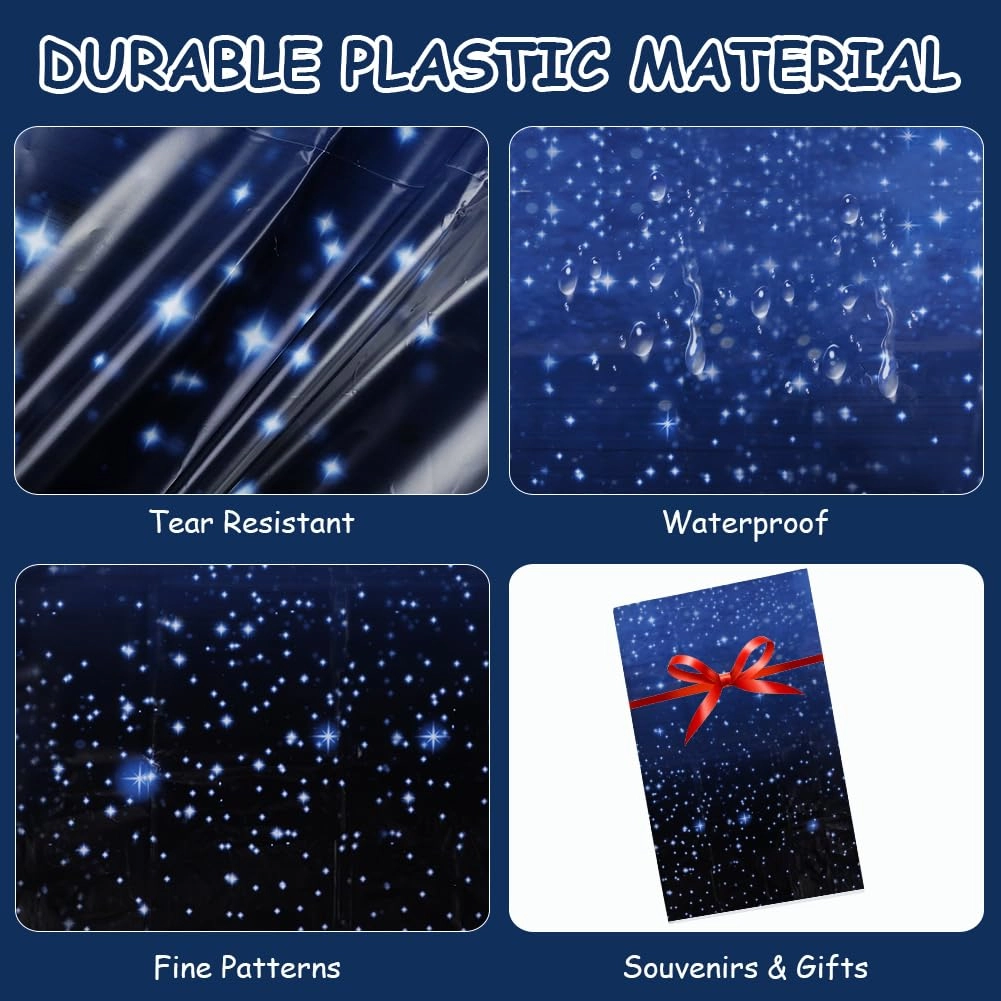 Starry Theme Party Tablecloth - 4 Pack Birthday