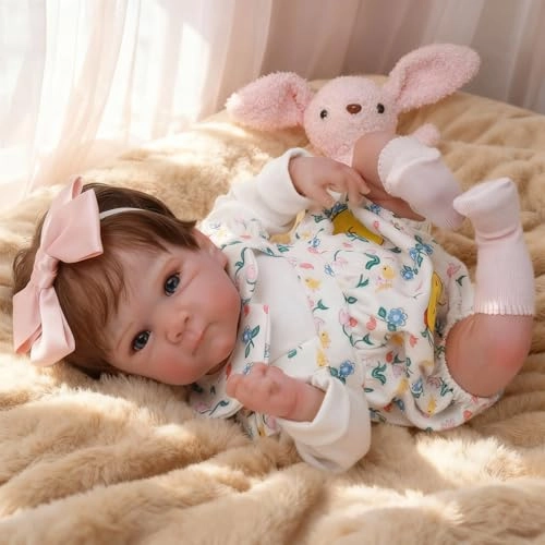 Reborn Baby Doll - 18 Inch Weighted Cloth Body Girl Ages 3+