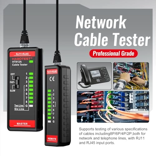 HT812A - RJ45 RJ11 Continuity Test
