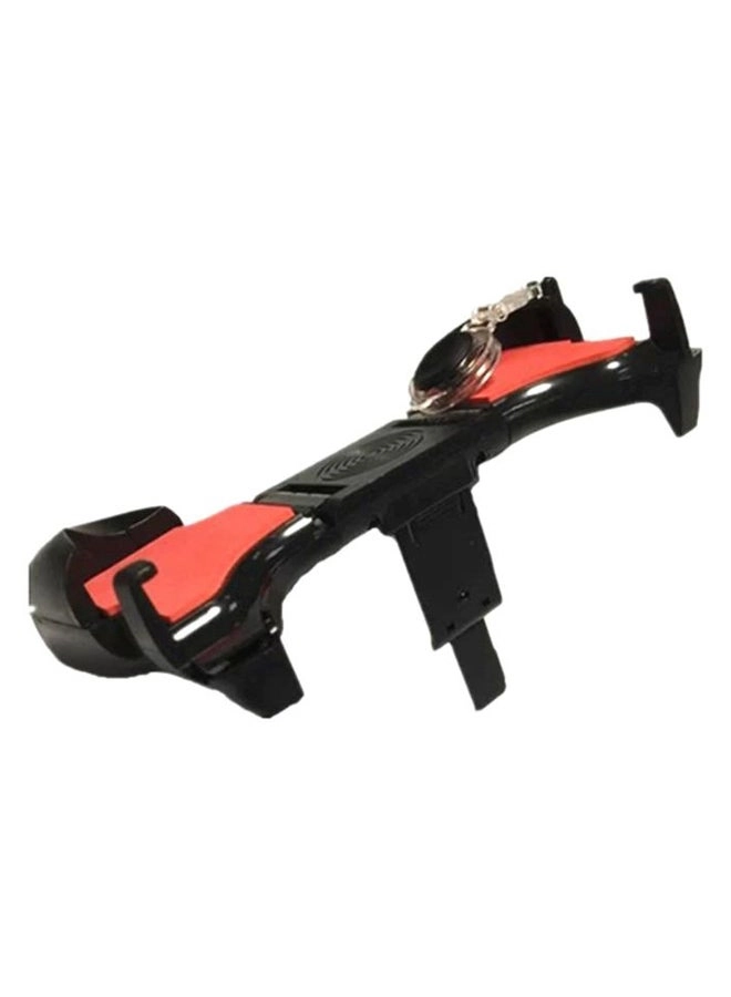 5-In-1 Foldable Gamepad - Black/Red/Clear Mobile Games