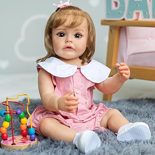 Princess Sue-Sue Reborn Baby Doll - 55 cm Silicone Hand-rooted Hair