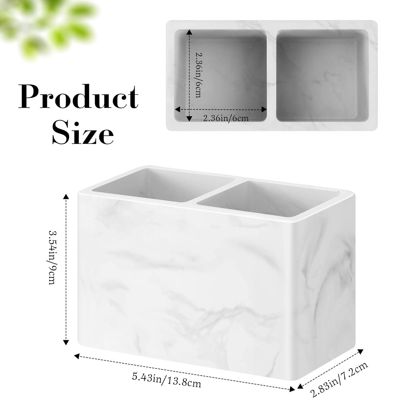 Toothbrush Holder - Diatomite Marble Pack