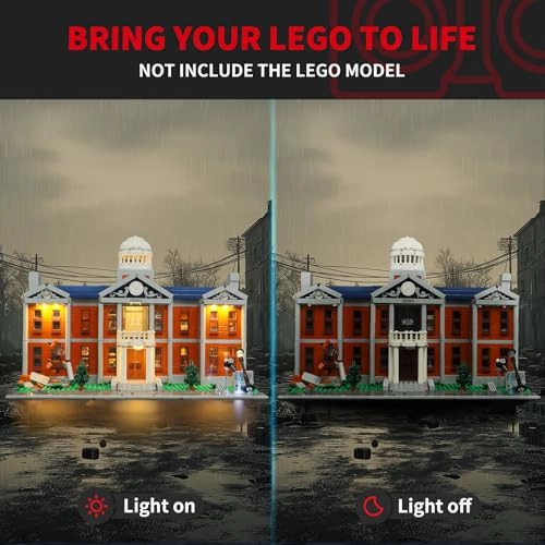 Light for Lego X-Mansion 76294 - Compatible with Lego Marvel Building Blocks Model Without Lego Set