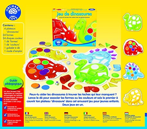 Dinosaur Game Society Shapes and Colours - 3 years - 6 years