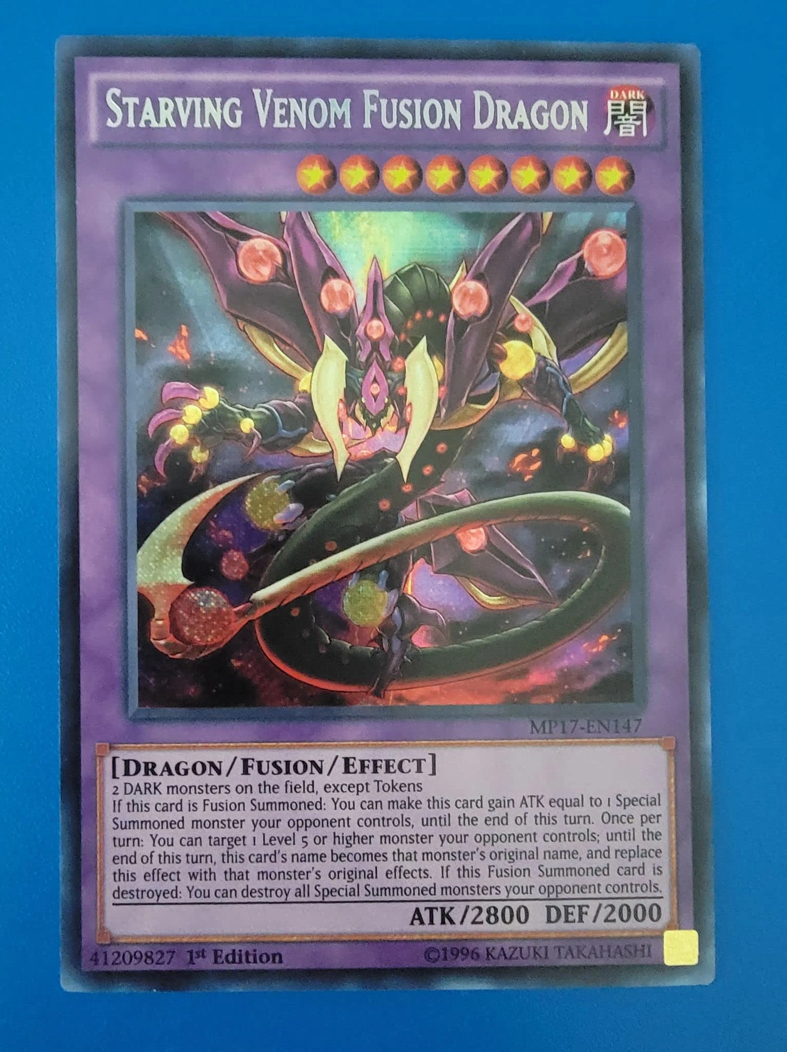 Konami Starving Venom Fusion Dragon MP17-EN147-2017