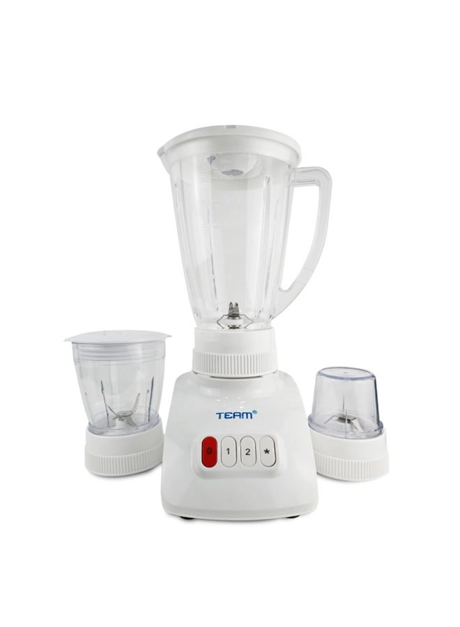 3-in-1 Blender - Grinder and Chopper, Stainless Steel Blades, 2 Speeds + Pulse