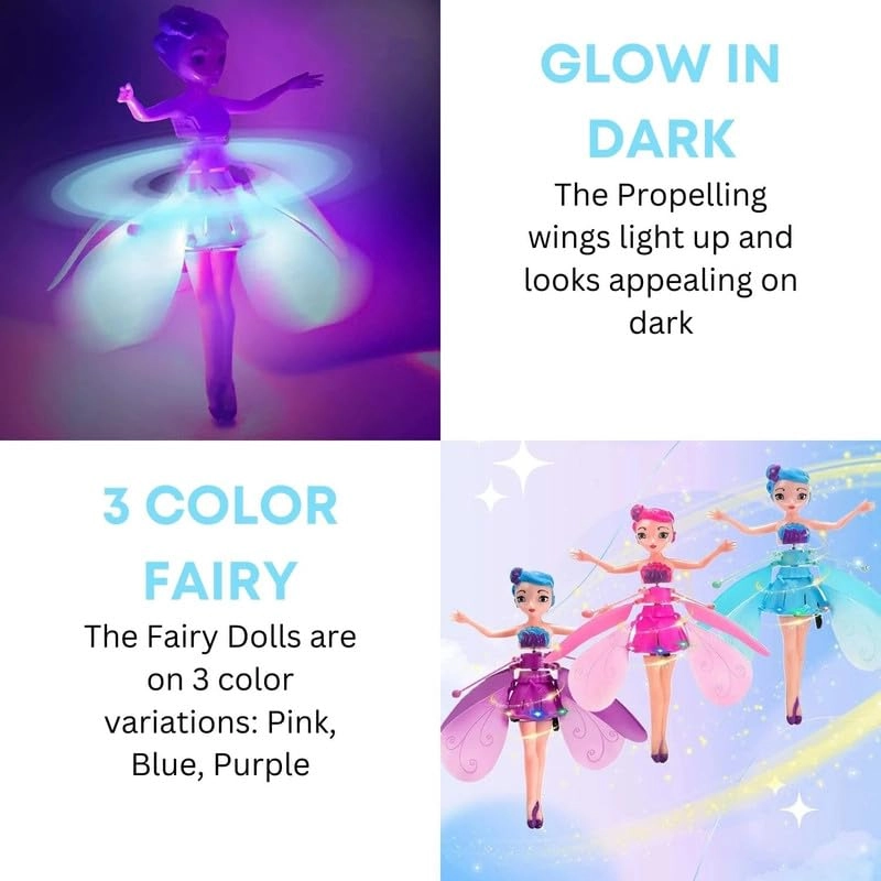 Flying Fairy Doll - Hand Sensor Control USB Powered Ages 12+