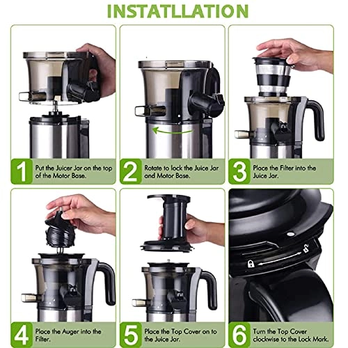 Compact Masticating Slow Juicer - 200w