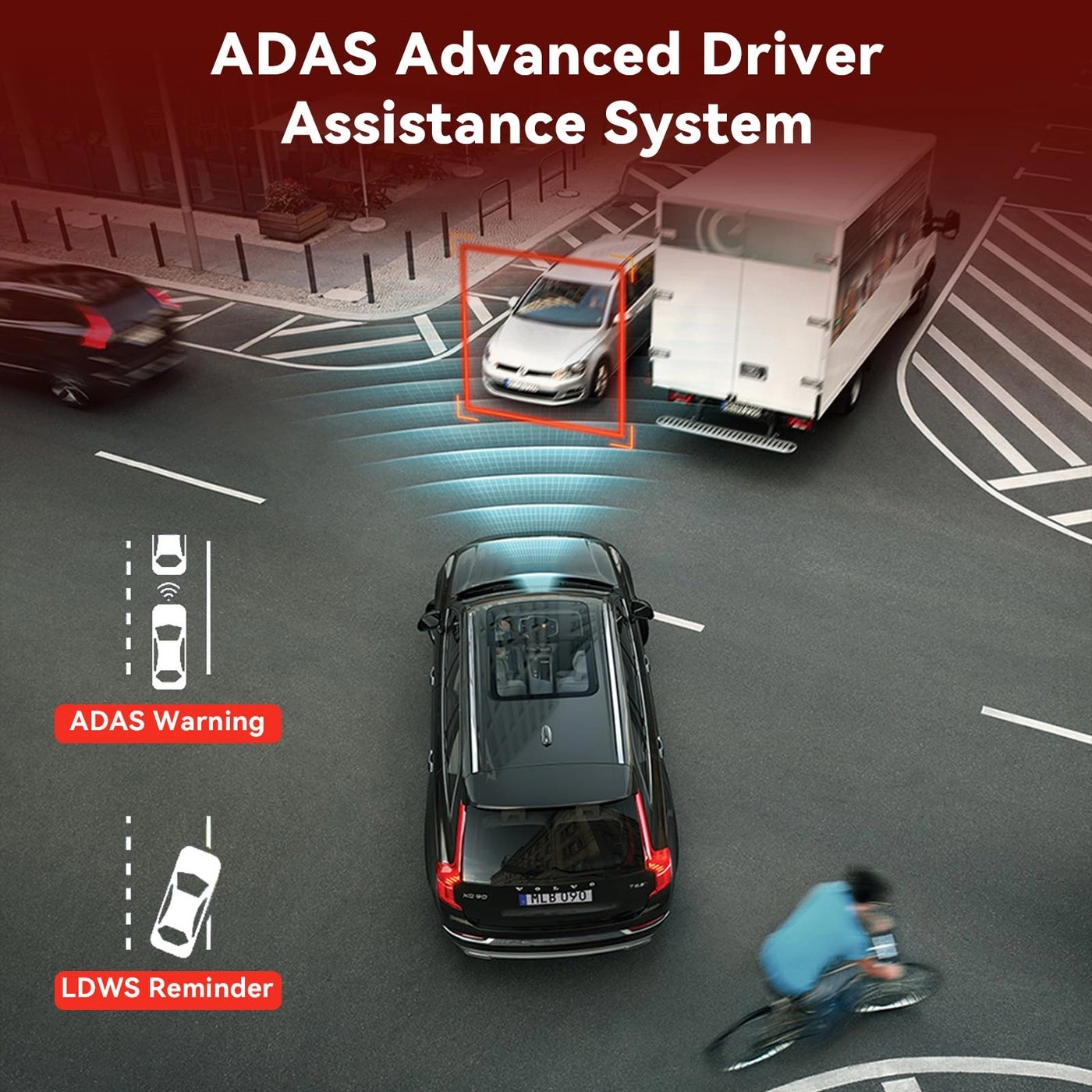 Car Dash Cam - 64GB 170° Wide Angle Night Vision