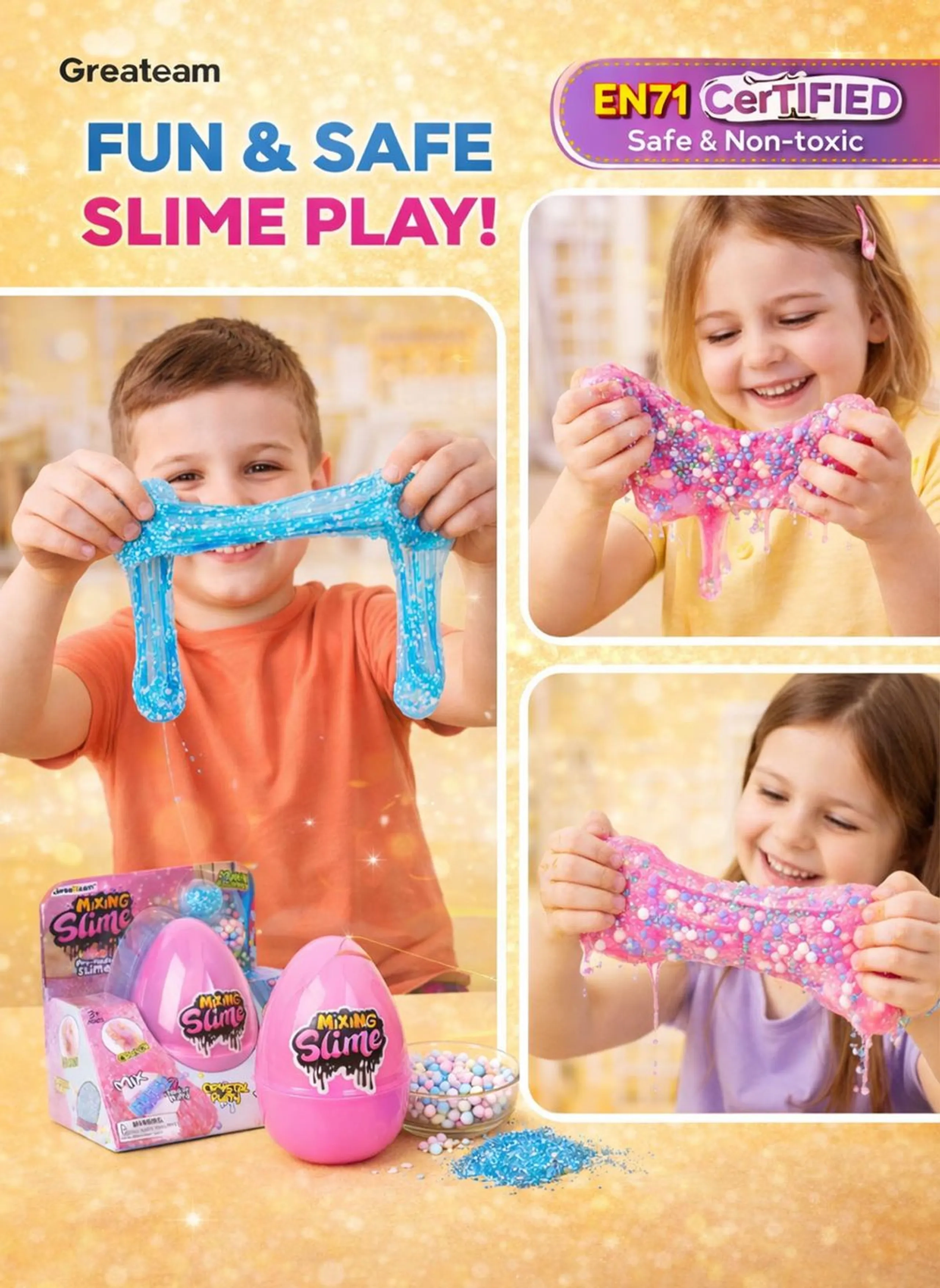 Mixing Slime Egg - Puff Slime Crystal Putty 3+ years