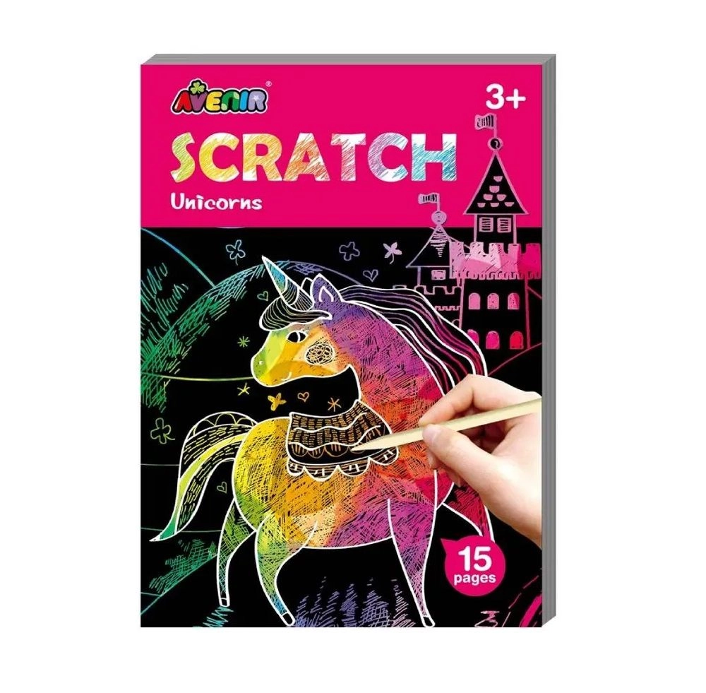 Mini Scratch Book Unicorns - 3+ years