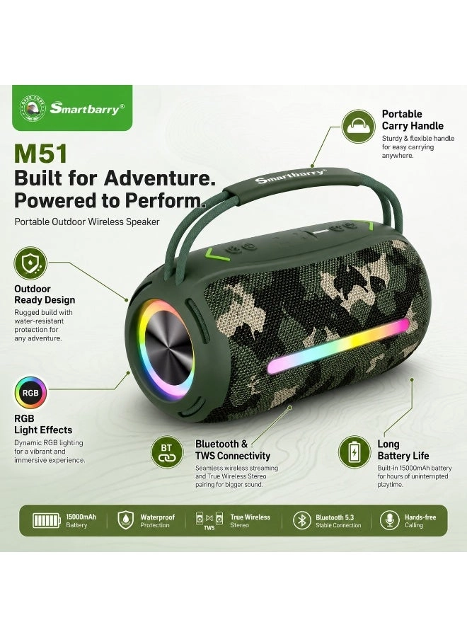 M51 - 15000mAh TWS Stereo