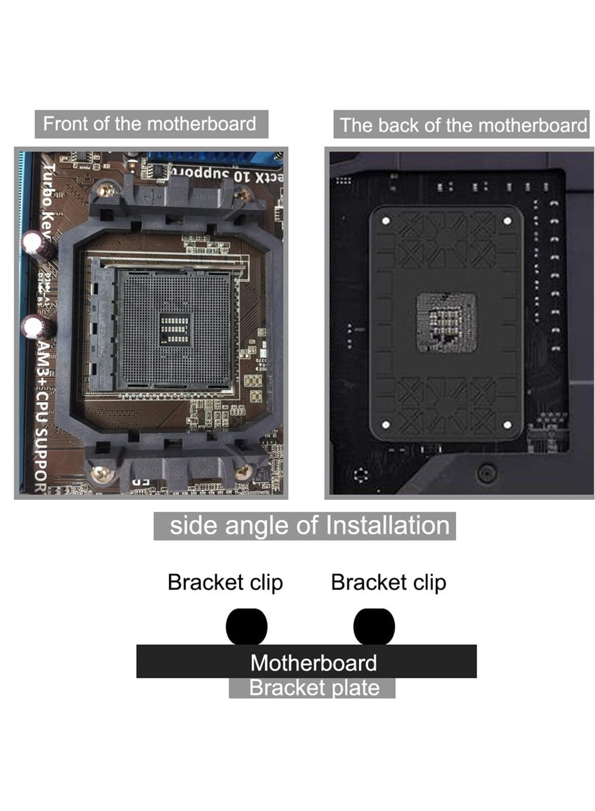 CPU Fan Bracket Base - 5 PCS AM2 AM3 Black