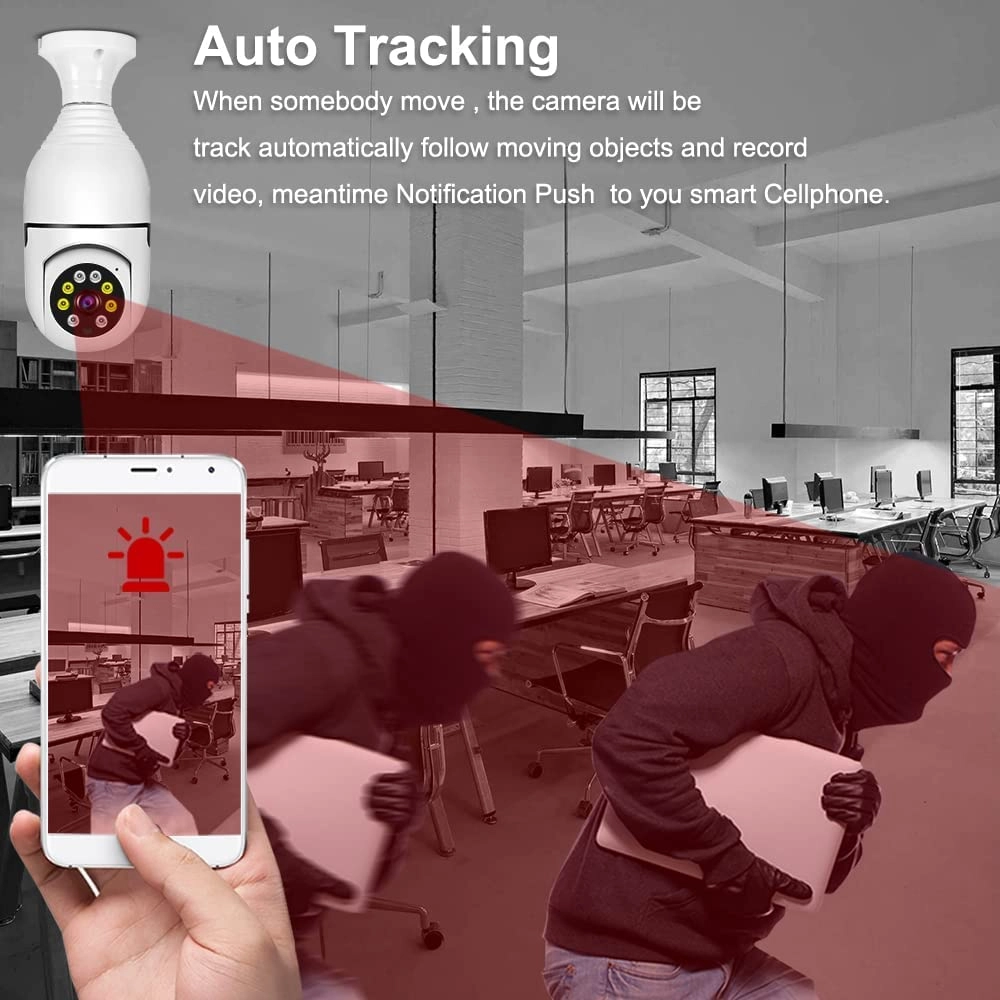 Wireless Bulb 360 IP WiFi Camera 1080P