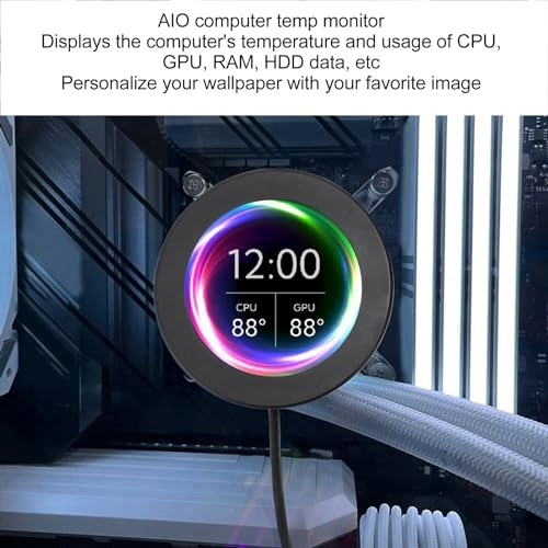 AIO Computer Temperature Monitor - LCD Screen Water Cooling