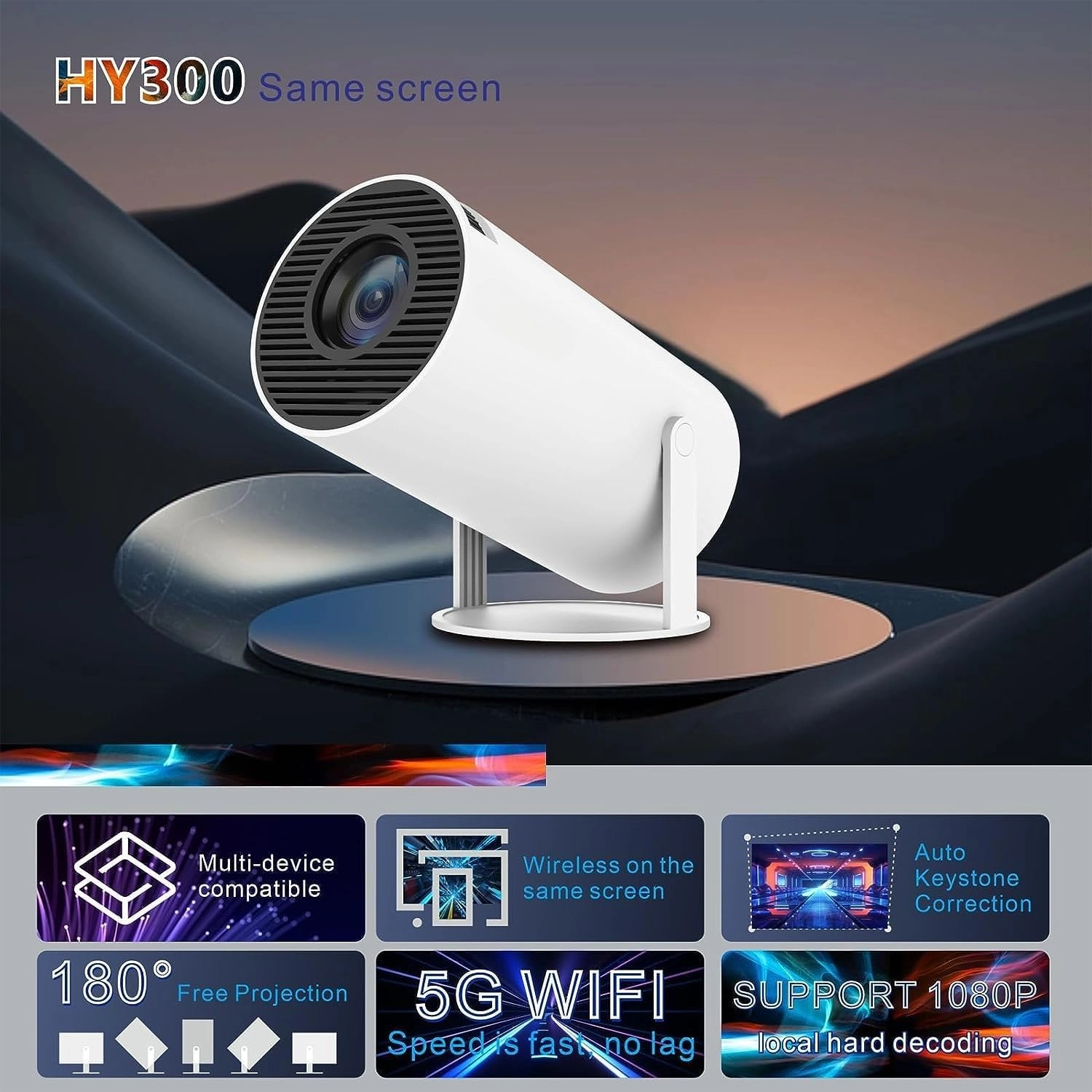 HY300 PRO 200 ANSI lumens 1280 x 720