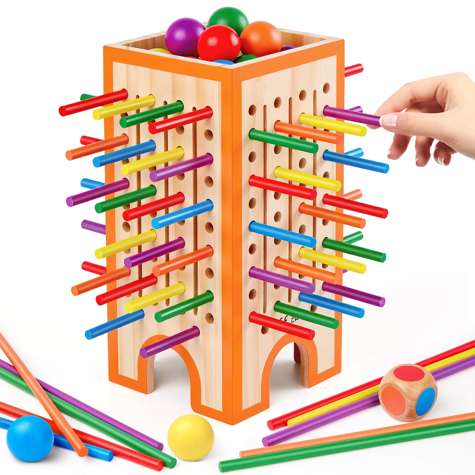 Yunhe County Qiaoying Toys Co.,Ltd. Wood Tower - 36 months+ 55 pieces