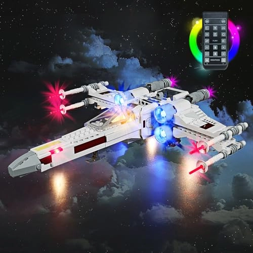 LED Lighting Kit Compatible with Luke Skywalkers X-Wing Fighter 75301