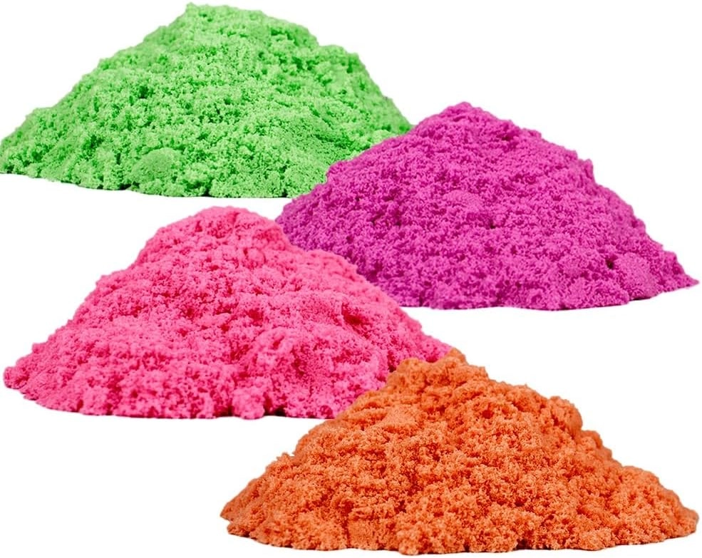 Moldable Sensory Play Sand Set - 750g Pack of 4 Colors