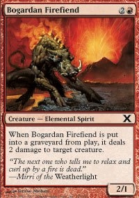 Wizards of the Coast Bogardan Firefiend (193/383) - Tenth Edition