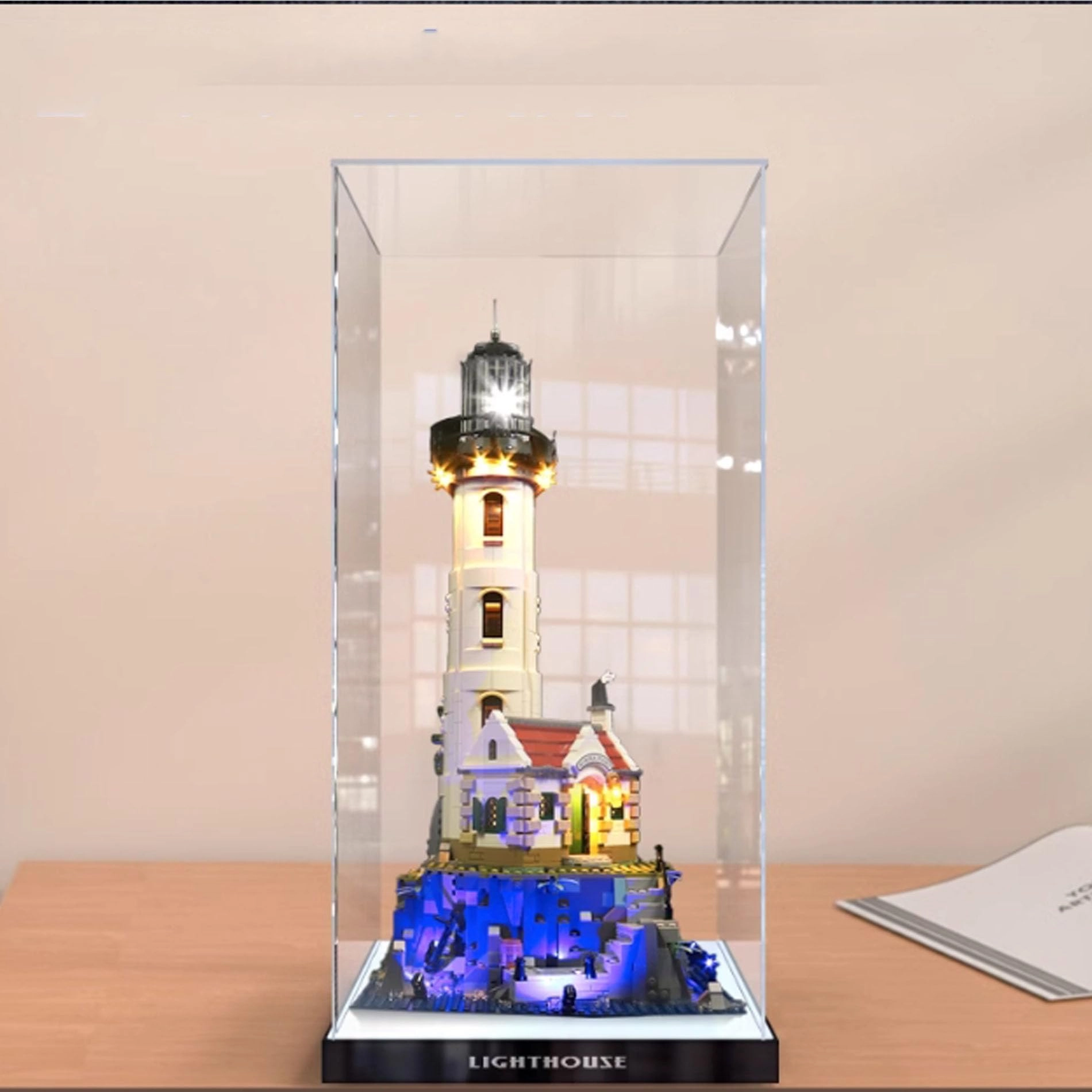 Acrylic Display Case for LEGO 21335 Motorized Lighthouse Model - 3mm thickness