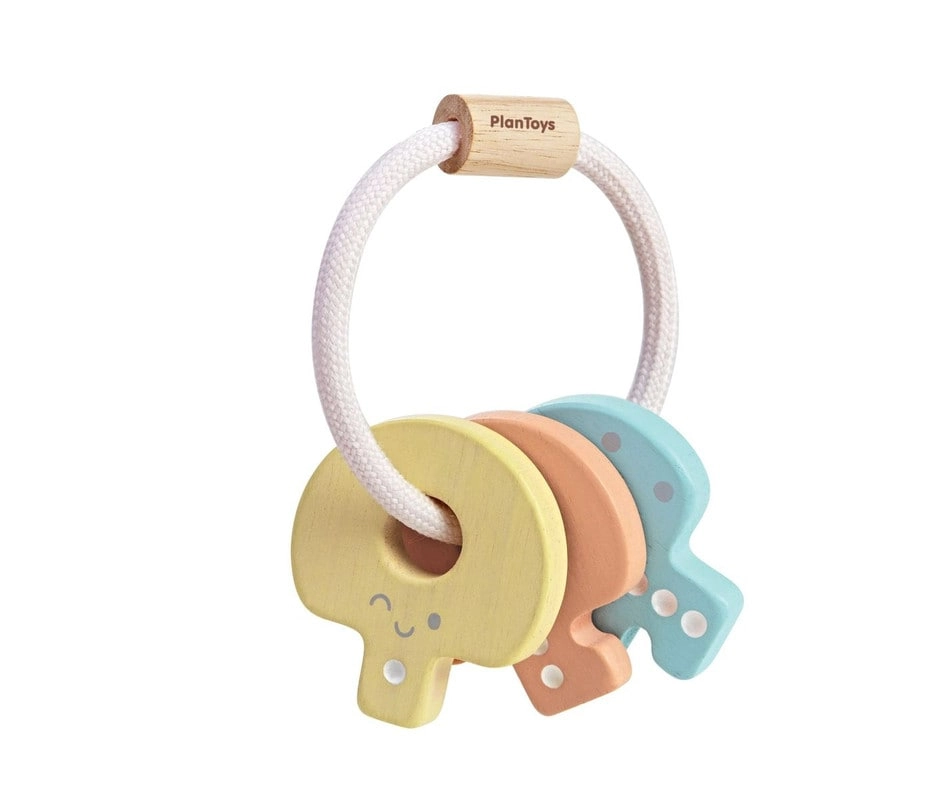 KLUG TOYS Wooden Key Rattle - Sustainable Play